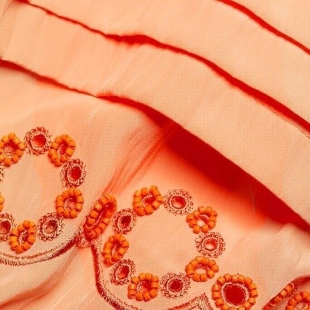 NWT Ramy Brook‎ Clara Top in Peach Sz Small  Blouse $395 - Picture 6 of 10